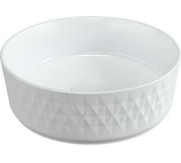 Керамическая накладная раковина ALLEN BRAU FANTASY Romb без перелива, Ø360 мм, белый 4.11033.20 00321306