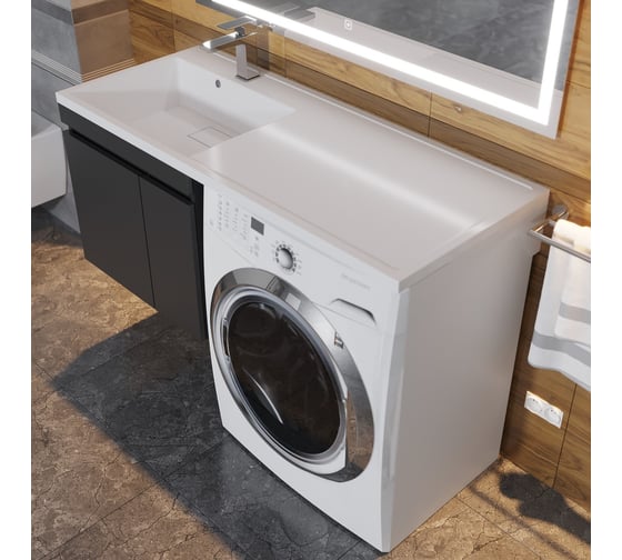 Раковина над стиральной машиной Uperwood Magenta 110 см, левая 2490000012