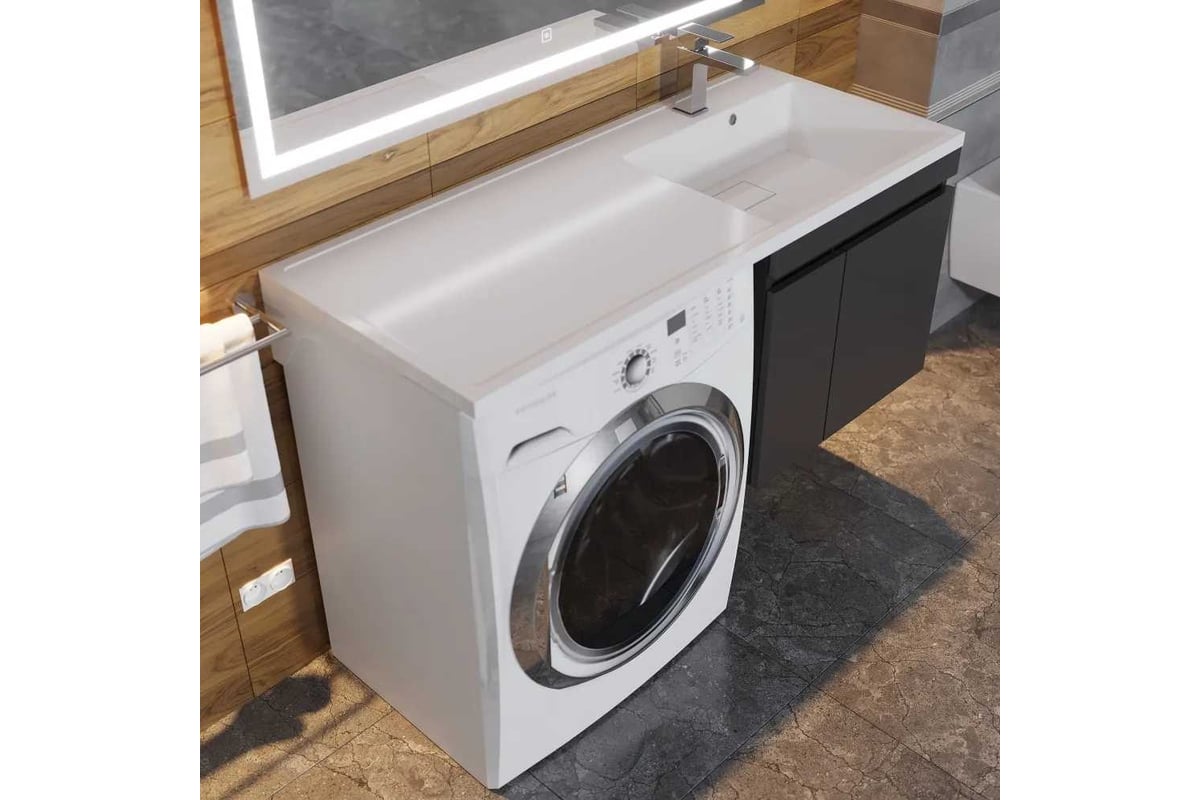 Раковина над стиральной машиной Uperwood Magenta 110 см, правая ...