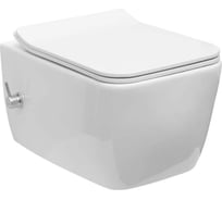 Унитаз подвесной ALLEN BRAU 4.33009.20 LIBERTY 2 rimless без сиденья, гиг.душ г/х, 518x370 мм, белый 312476 00312476