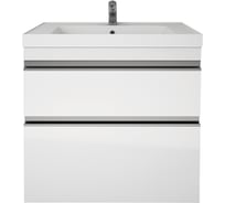 Тумба с раковиной напольная Dreja grace plus, 70 см, 2 ящика, с опорами, белый глянец - 99.0905-641600 99.0905K