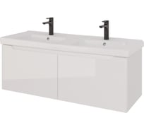 Подвесная тумба с раковиной Dreja w, 125 см, 2 ящика, белый глянец - 99.9400-641938 99.9400K