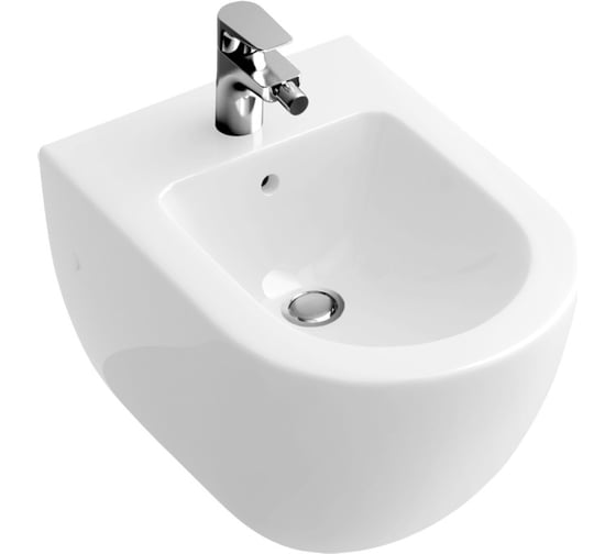 Биде Villeroy & Boch SUBWAY подвесное, с креплением для скрытого монтажа 7400 0001 00000038123
