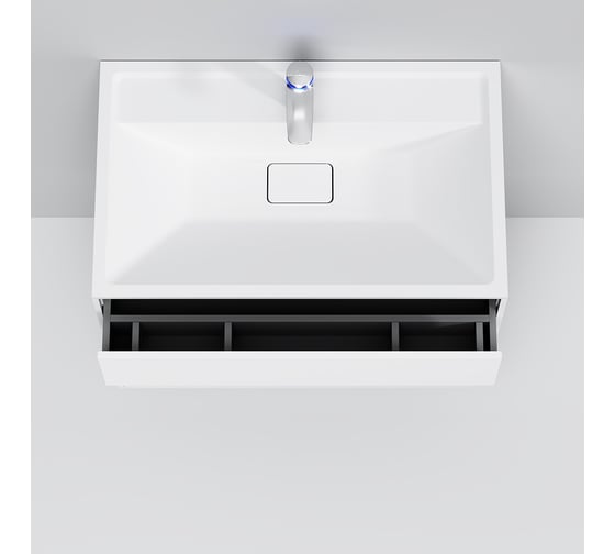 Мебельная раковина AM.PM INSPIRE V2.0 искусственный мрамор, 80 см M50AWPC0801WG