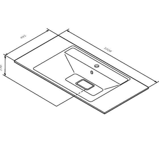 Мебельная раковина AM.PM Inspire V2.0 M50AWPX1001WG