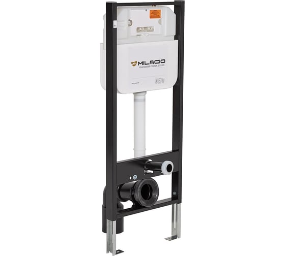 Инсталляция для унитаза MILACIO Standart MCU.200 кнопка смыва MCU.205 хром MCU.200.205