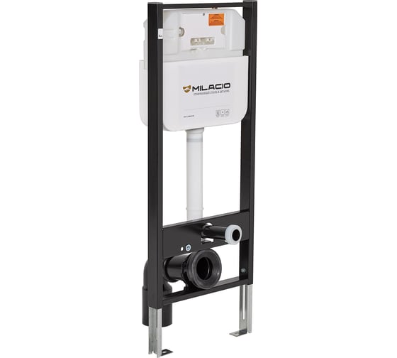 Инсталляция для унитаза MILACIO Standart MCU.200 кнопка смыва MCU.202 хром MCU.200.202