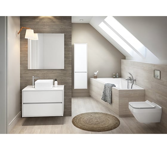 Асимметричная ванна Cersanit CREA 160x100, правая, белая Сорт1 00000071473 P-WA-CREA160-RNL
