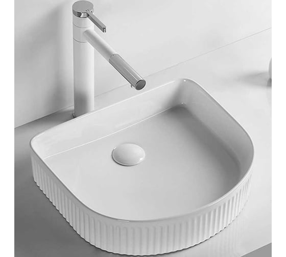 Накладная раковина Cerutti SPA 40 см, цвет белый 9558