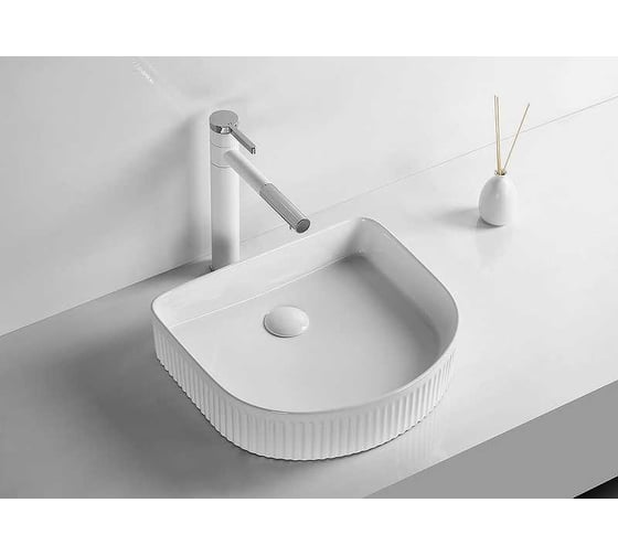 Накладная раковина Cerutti SPA 40 см, цвет белый 9558