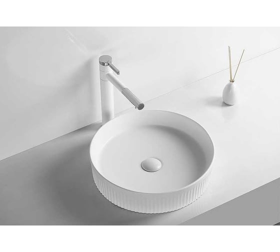 Накладная раковина Cerutti SPA 40 см, цвет белый 9557