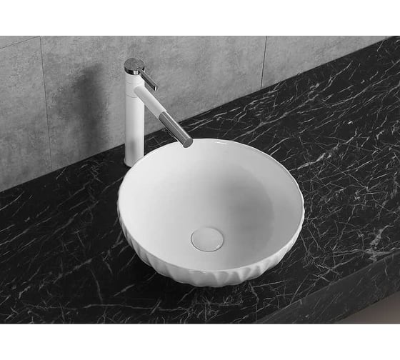 Накладная раковина Cerutti SPA 40 см, цвет белый 9601