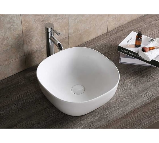 Накладная раковина Cerutti SPA 41 см, цвет белый 9599
