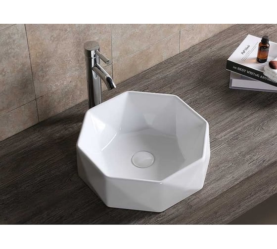 Накладная раковина Cerutti SPA 42 см, цвет белый 9561