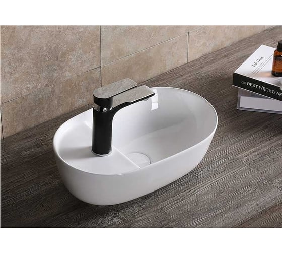 Накладная раковина Cerutti SPA 42 см, цвет белый 9611