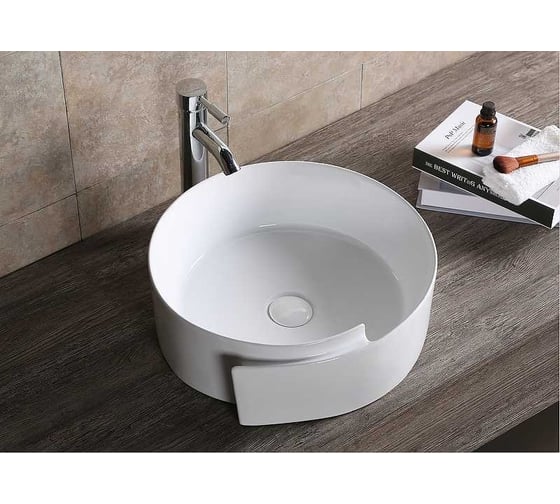 Накладная раковина Cerutti SPA 45 см, цвет белый 9555