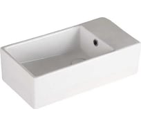 Накладная раковина Cerutti SPA 48 см, прямоугольная, цвет белый 9862 32001414