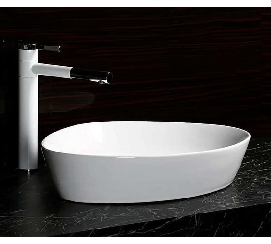 Накладная раковина Cerutti SPA 50 см, цвет белый 9549