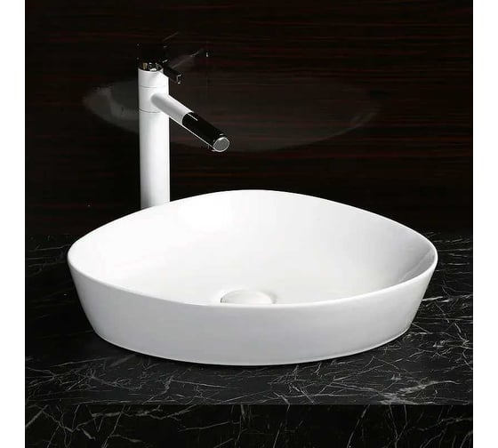 Накладная раковина Cerutti SPA 50 см, цвет белый 9549