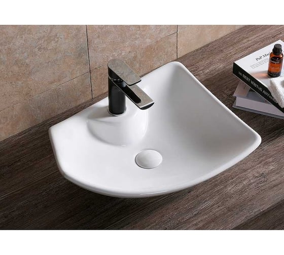 Накладная раковина Cerutti SPA 50 см, цвет белый 9586