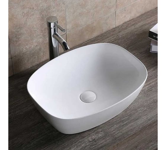 Накладная раковина Cerutti SPA 51 см, цвет белый 9856