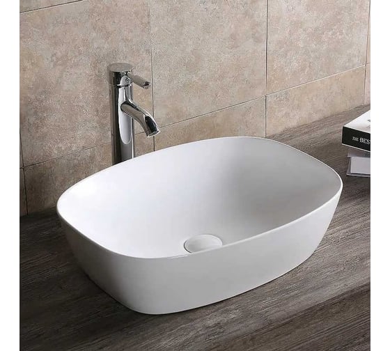 Накладная раковина Cerutti SPA 51 см, цвет белый 9856