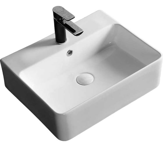 Накладная раковина Cerutti SPA 52 см, цвет белый 9603