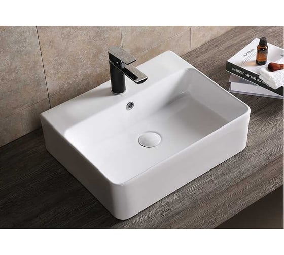 Накладная раковина Cerutti SPA 52 см, цвет белый 9603