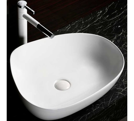Накладная раковина Cerutti SPA 55 см, цвет белый 9553 1