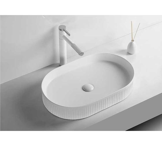 Накладная раковина Cerutti SPA 58 см, цвет белый 9556