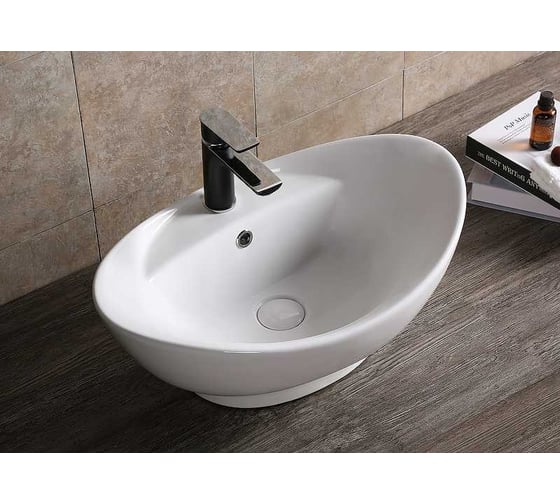 Накладная раковина Cerutti SPA 60 см, цвет белый 9574