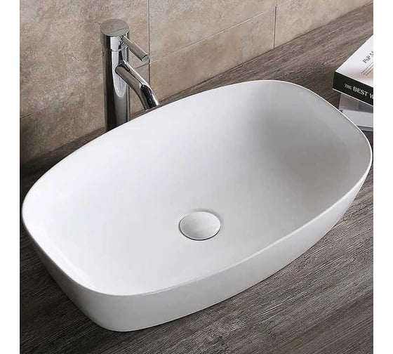 Накладная раковина Cerutti SPA 60 см, цвет белый 9855 1