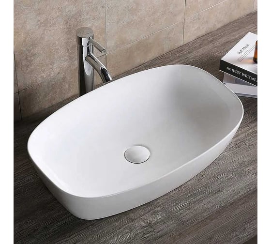Накладная раковина Cerutti SPA 60 см, цвет белый 9855