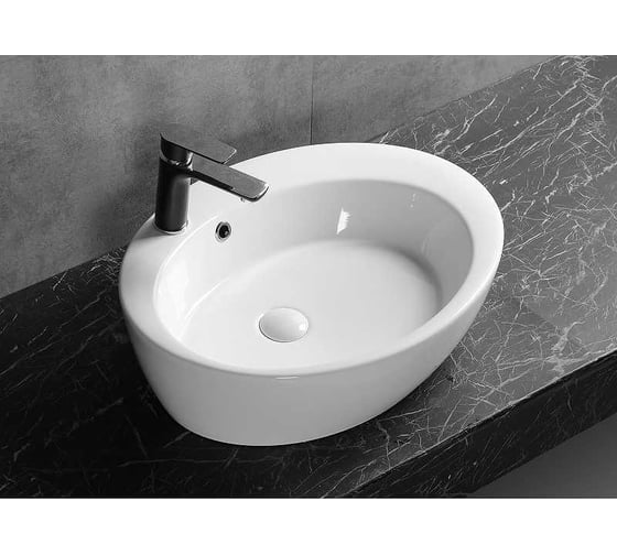 Накладная раковина Cerutti SPA 60 см, цвет белый 9580