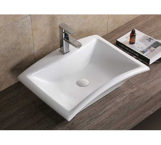 Накладная раковина Cerutti SPA 61 см, цвет белый 9593