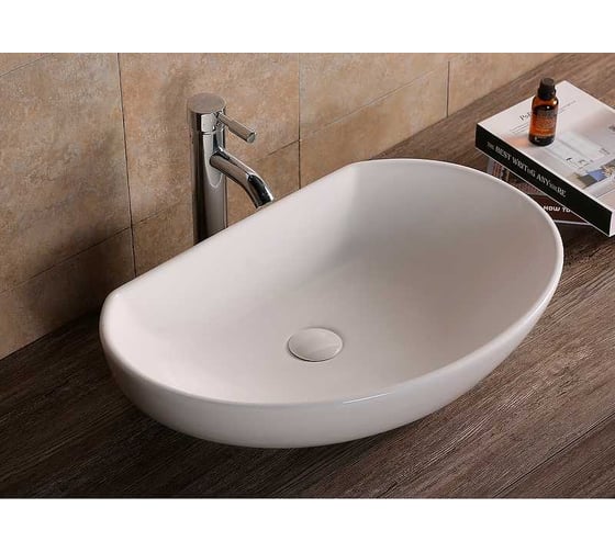 Накладная раковина Cerutti SPA 61 см, цвет белый 9589