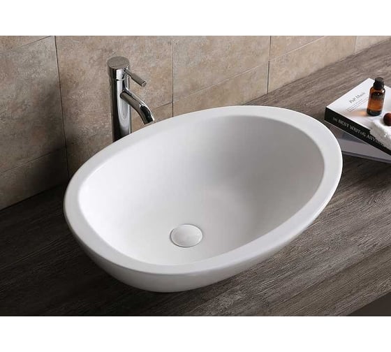 Накладная раковина Cerutti SPA 66 см, цвет белый 9573