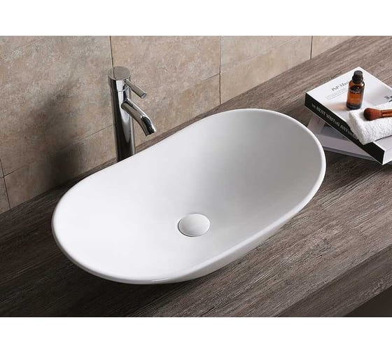 Накладная раковина Cerutti SPA 64 см, цвет белый 9583