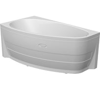 Акриловая ванна Радомир "ОРСИНИ", 1600x900 (левое исполнение), рама-подставка, фронтальная панель, слив-перелив полуавтомат (хром, с сифоном) 1-01-2-1-1-032К