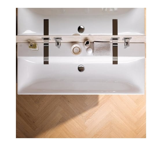 Раковина GEBERIT Xeno2 с двумя отверстиями, 1200x480 мм 500.550.01.1 00000069270
