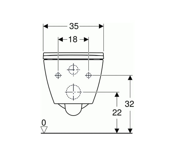 Подвесной унитаз GEBERIT Smyle Square 500.685.01.1 00065774