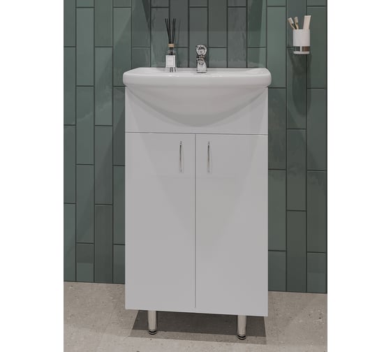 Напольная тумба с раковиной и смесителем Orange Ro-50TUW+RA-P01-021 Ro-50TUW+RA+P01