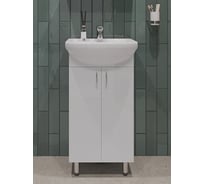 Тумба напольная с раковиной и смесителем для ванной ORANGE Ro-45TUW+RA-P01-021 Ro-45TUW+RA+P01