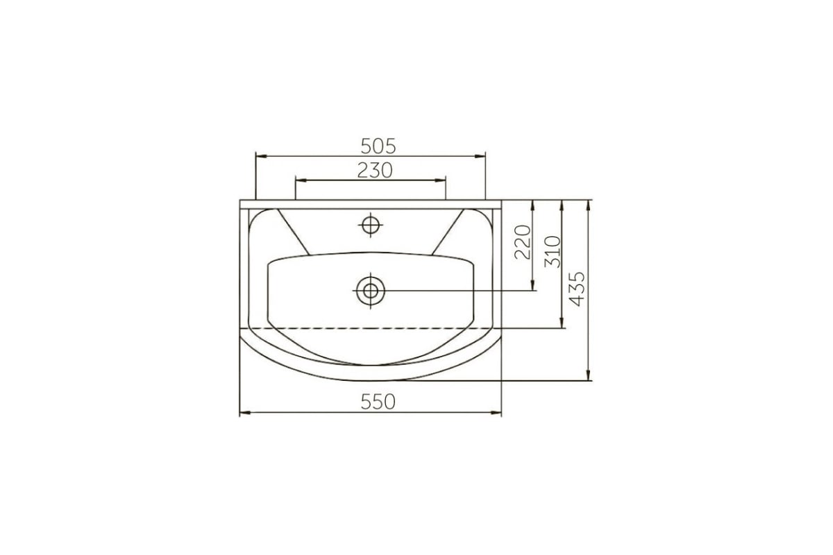 Умывальник Rosa Элеганс 550 У17427 - выгодная цена, отзывы ...