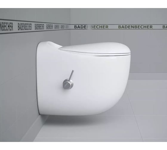 Подвесной безободковый унитаз с функцией биде BADENBECHER 01ABRLW