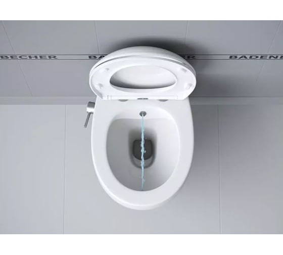 Подвесной безободковый унитаз с функцией биде BADENBECHER 07ABRLW