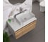 Комплект для ванной Bauedge 4 предмета (Тумба подвесная Bau Blackwood 80 + Раковина BAU Hotel 51x37, Смеситель высокий Hotel Still, нерж. сталь, выпуск) BD2561 8