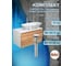 Комплект для ванной Bauedge 4 предмета (Тумба подвесная Bau Blackwood 80 + Раковина BAU 64x40, мрамор, Смеситель высокий Hotel Still, нерж. сталь, выпуск) BD2628 2