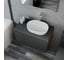 Комплект для ванной Bauedge 4 предмета (Тумба подвесная Bau Blackwood 80 графит + Раковина BAU 48x34 + Смеситель Hotel Still, нерж. сталь, выпуск белый) BD2716 8