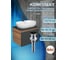 Комплект для ванной Bauedge 4 предмета (Тумба подвесная Blackwood 60 графит + Раковина BAU 60x42, с отв. под см-ль + Смеситель Dream Black, выпуск черный) BD2705 2